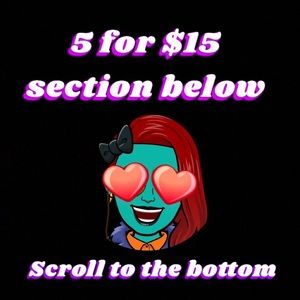 5 items for $15! Scroll to the end of my closet!